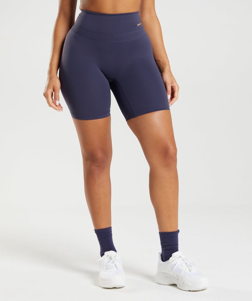 Women\'s Gymshark Whitney Cycling Shorts Navy | CA 703D6A